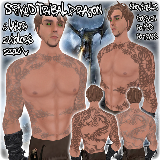 SPIKES DRAGONTRIBAL TATTOO HQ GIFT