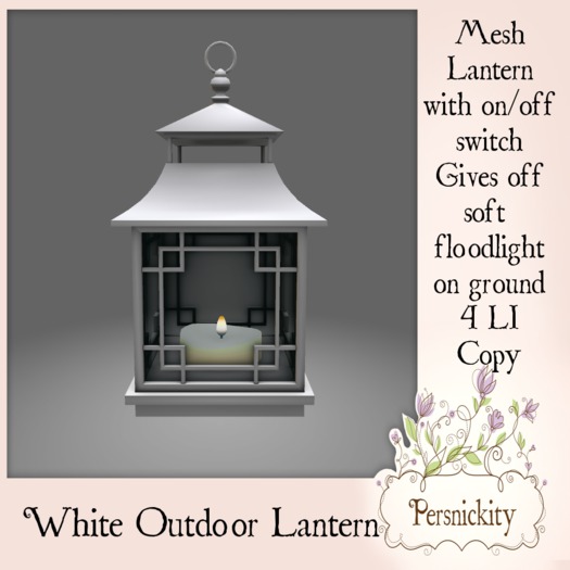 White Outdoor Lantern