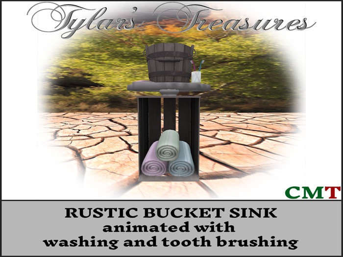 .:TT:.  RUSTIC BUCKET SINK BOX