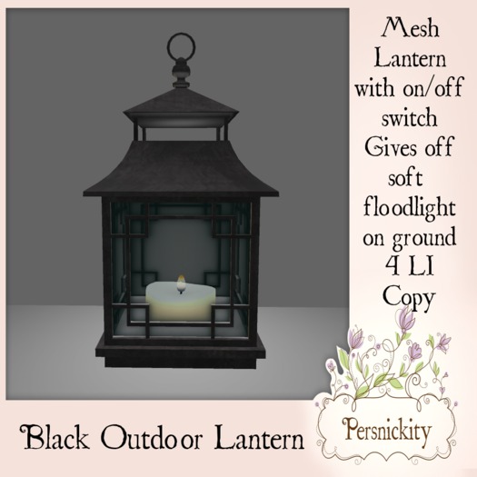 Black Outdoor Lantern