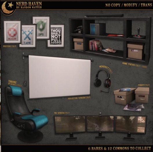 .random.Matter. - Nerd Haven - Headset - Red