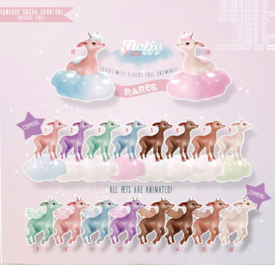 Fawny - Fluffy Dreams.Naughty Deer - Natural - RARE