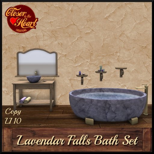 Lavendar Falls Bath Set***