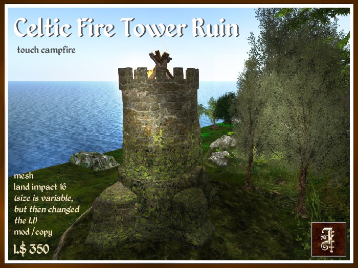 *IOLAIR* Celtic Fire Tower Ruin Box