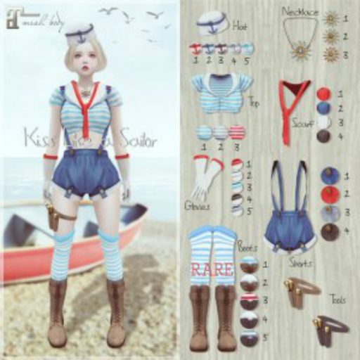 Belle Epoque {Kiss Like a Sailor} Boots [Box] #4 RARE