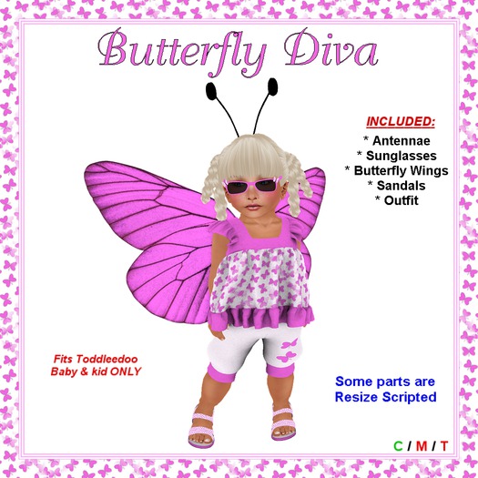 *TD* Butterfly Diva Outfit (Box)