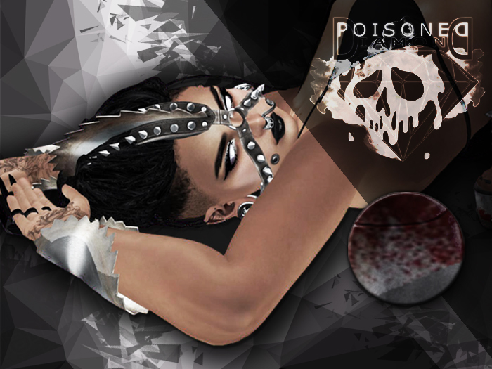 (Poisoned Diamond) Round Saw Head Piece (BLOOD)