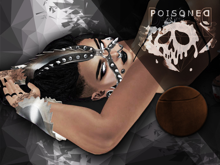 (Poisoned Diamond) Round Saw Head Piece (BROWN)
