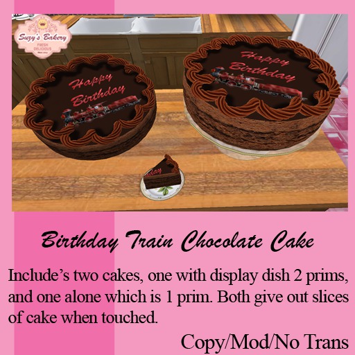 Birthday Train Chocolate Cake