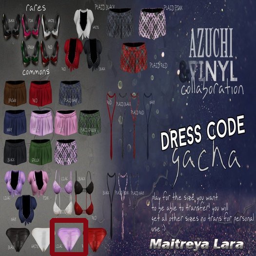 [Azuchi-Vinyl] Dress Code Gacha - SKIRT MAITREYA GREEN