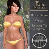 [P&L] - Metallic Bikini Set - Gold **PROMO**