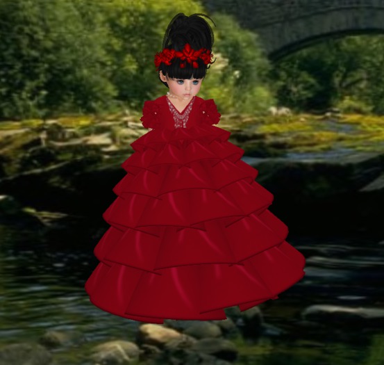 MT BURGANDY GOWN OUTFIT