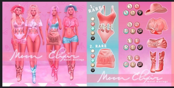 Moon Elixir - Motel Musings - 2 - RARE Skirt - Maitreya