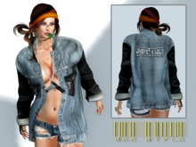 .:Bee:. Mixed Oversized Dirty Jacket *ADD TO UNPACK*