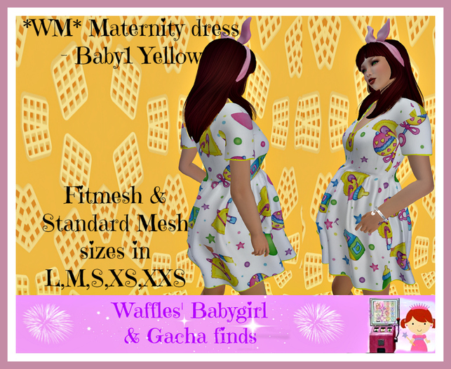 *WM* Maternity dress - Baby1 Yellow