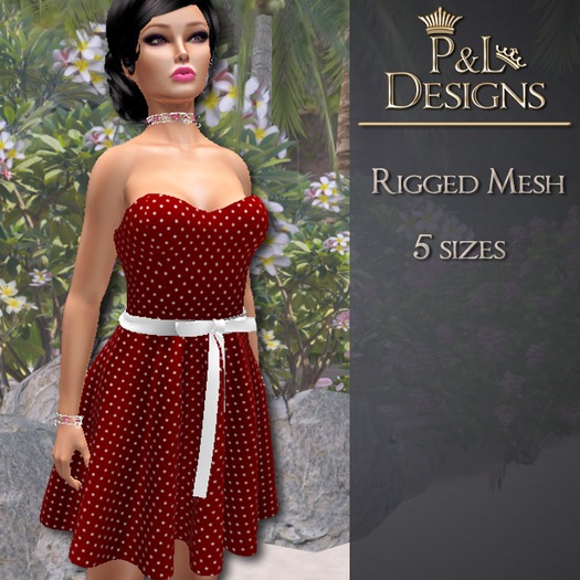 [P&L] - Vintage Dress - Red