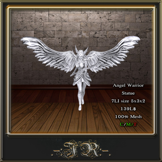.-:JR:-. Angel Warrior Statue