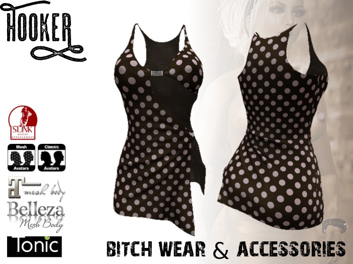 Dress Kendra dotted brown for Maitreya Lara & SLINK Physique & Hourglass, Belleza, Tonic, TMP