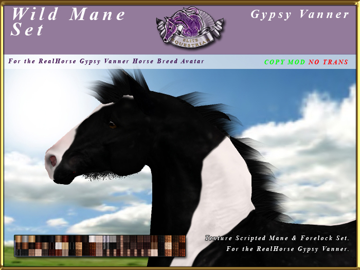 *E* RealHorse Wild Mane Set [BOXED] RH Gypsy Vanner