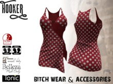 Dress Kendra dotted red for Maitreya Lara & SLINK Physique & Hourglass, Belleza, Tonic, TMP