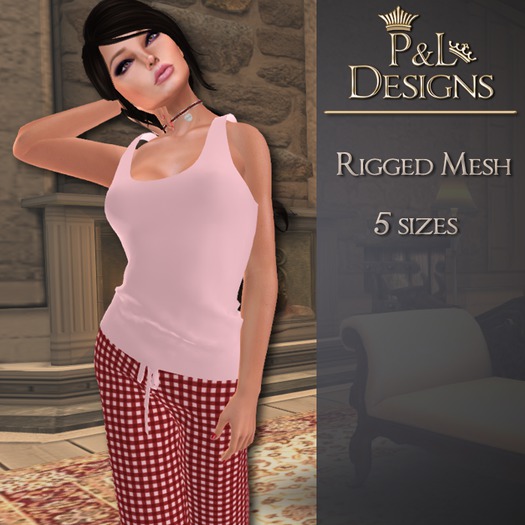 [P&L] - Gingham Pajama Set - Red