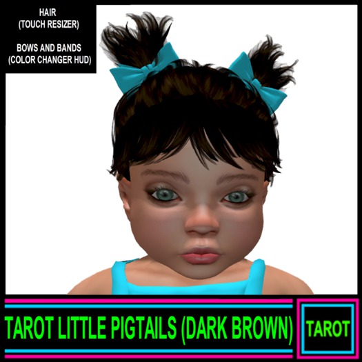 TAROT LITTLE PIGTAILS (DARK BROWN)