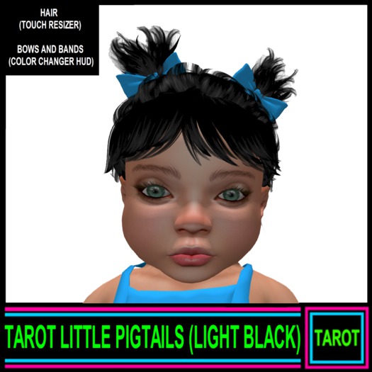 TAROT LITTLE PIGTAILS (LIGHT BLACK)