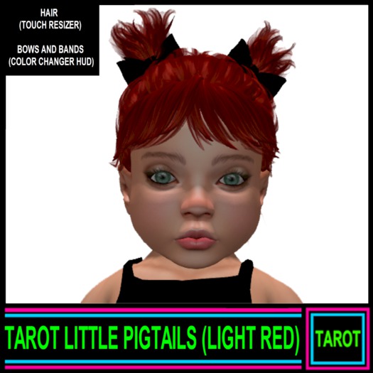 TAROT LITTLE PIGTAILS (LIGHT RED)