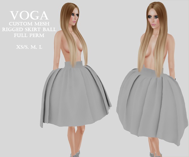 VOGA Custom Mesh - Rigged Skirt Ball Full Perm