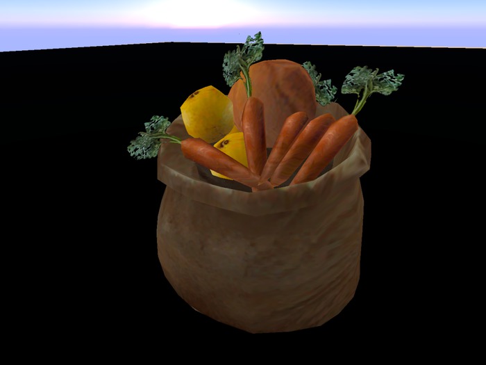 Mesh Sack of Vegetables