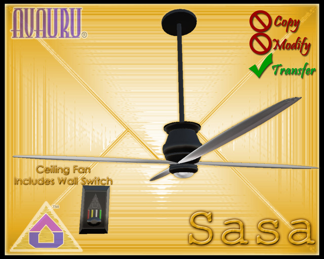 Sasa Ceiling Fan - Lucite