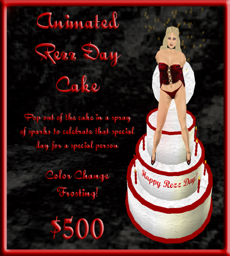 Animated Rezz Day cake