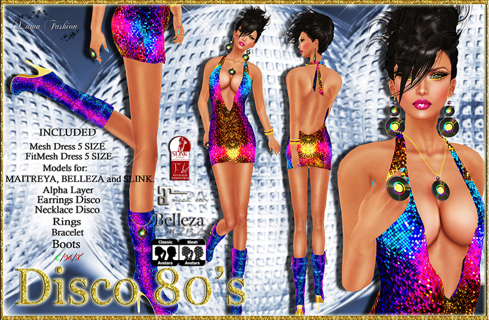 -Lamu Fashion-Outfit DISCO 80's v1 FITMESH