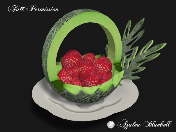 ~AB~ Sliced Melon ~ Full Perm Mesh ~ 2 LI