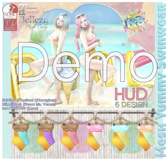 DEMO:: NS::  Mesh Yummy Swimwear