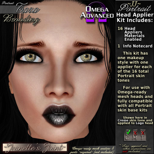 ~JJ~ Portrait Omega Head Appliers (Tara/brooding)