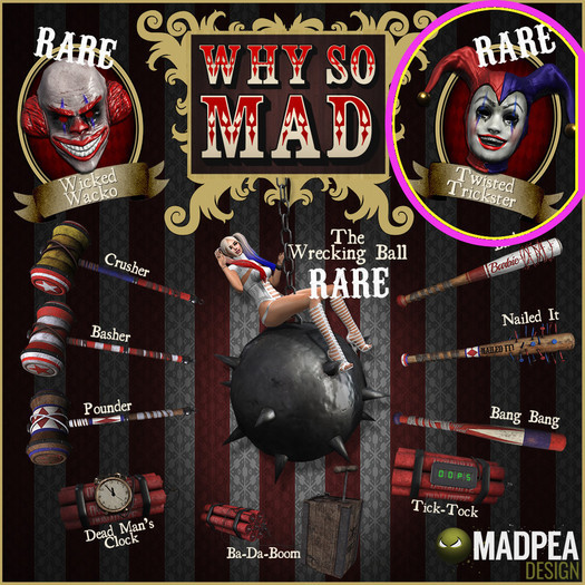MadPea Why So Mad? - Twisted Trickster RARE