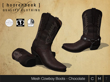 [ hoorenbeek ] Cowboy Boots - Chocolate