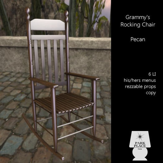 [Park Place] Grammy's Rocking Chair - Pecan