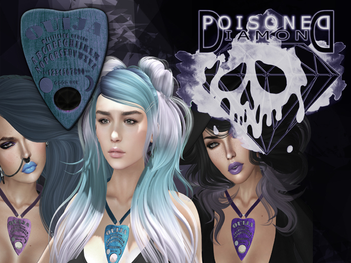 (Poisoned Diamond) Ouija Necklace FEMALE (BLUE)