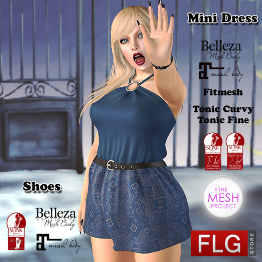 ::FLG Lilian Mini Dress + HUD 20 Models::