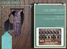 Addams // Lisa Denim Vest // Purple