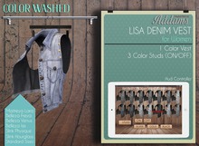 Addams // Lisa Denim Vest // Washed