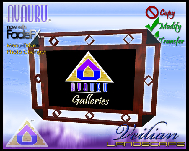 Veilian Landscape Picture Frame - Cherry