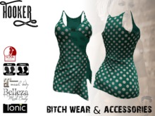Dress Kendra dotted, teal for Maitreya Lara & SLINK Physique & Hourglass, Belleza, Tonic, TMP