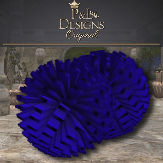 [P&L] Blue Pom Poms