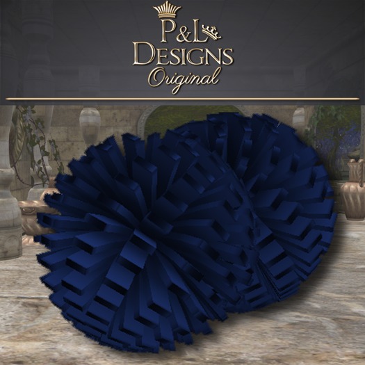 [P&L] Dark Blue Pom Poms