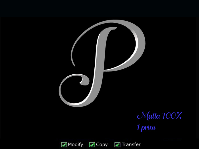 LETRA P MAYUS