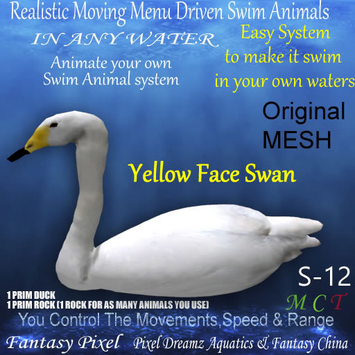 FP- RMM Driven Swim Animals S-12 (swan)b