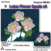 FC- Mesh Lotus Flower &pads x3 